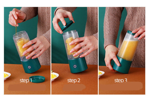 SabbaVie™ Rechargeable Portable Juicer Cup – Mini Smoothie Blender for Travel, Home & Office