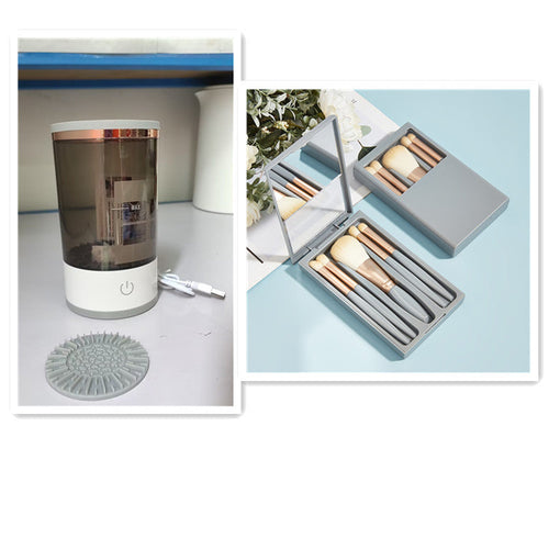 Electric Makeup Brush Cleaner & Dryer – Automatic USB Cleaning Machine (Sold by SabbaVie™)
