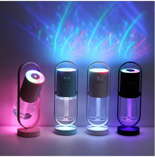 Magic Shadow USB Air Humidifier with LED Night Light – Silent Aroma Diffuser (Sold by SabbaVie™)