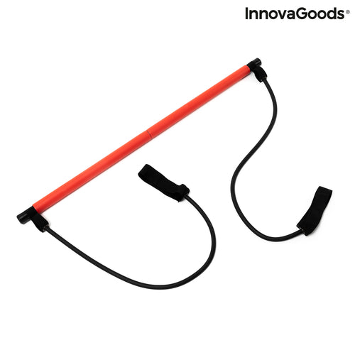 Portable Fitness Bar with Resistance Bands & Full-Body Workout Guide (Sold by SabbaVie™)