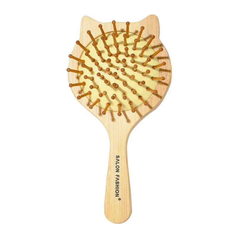 🪵 SabbaVie™ Natural Bamboo Hair Comb Collection — Anti-Static Massage & Detangling Brush Set