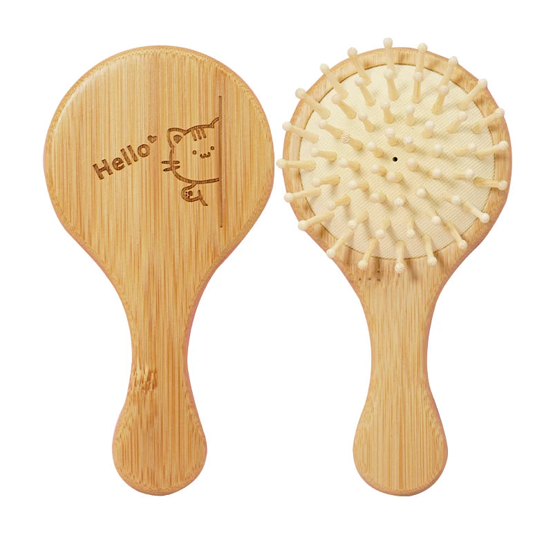 🪵 SabbaVie™ Natural Bamboo Hair Comb Collection — Anti-Static Massage & Detangling Brush Set