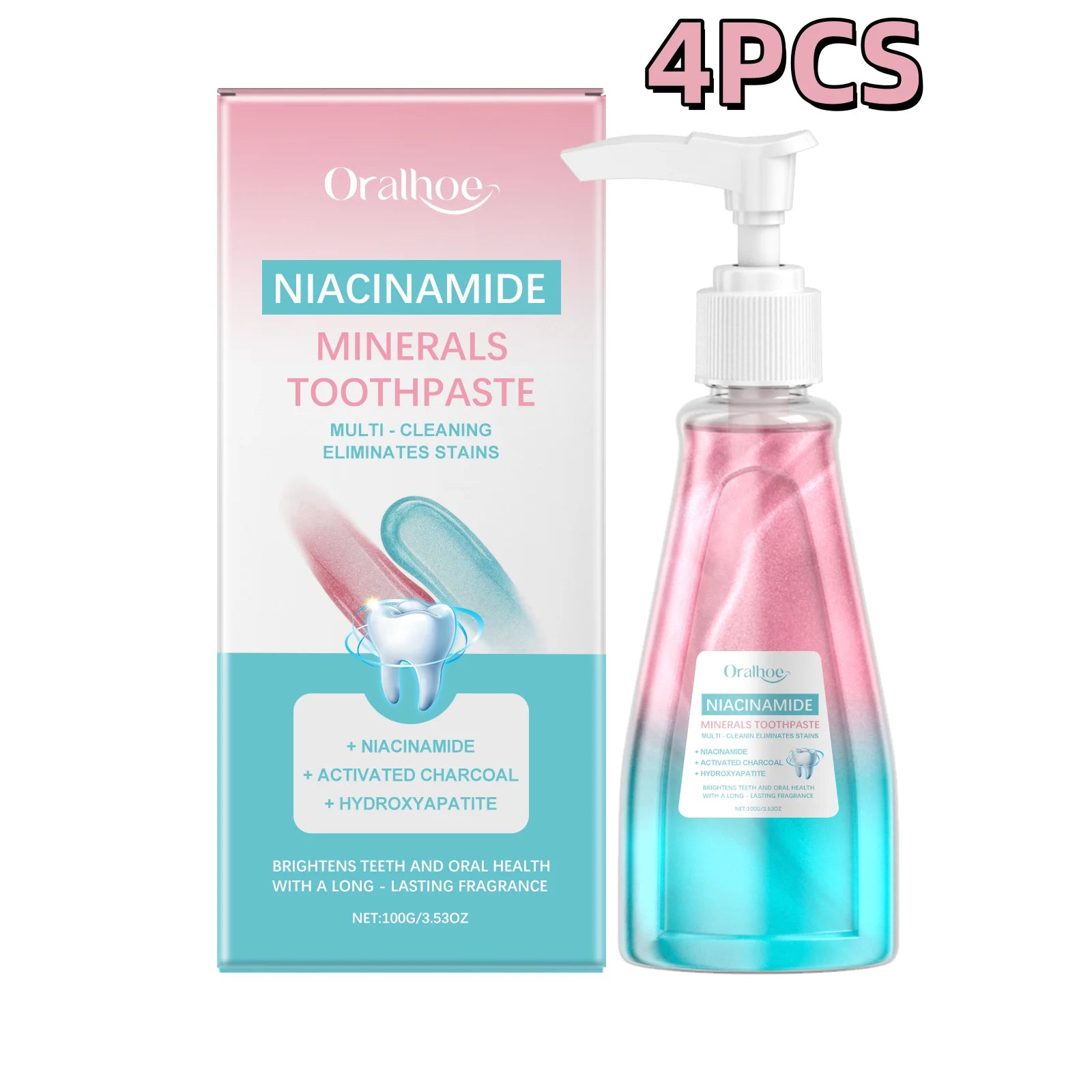 Teeth Whitening & Fresh Breath Toothpaste | Removes Stains, Whitens, and Protects Oral Hygiene (Sold by SabbaVie™)