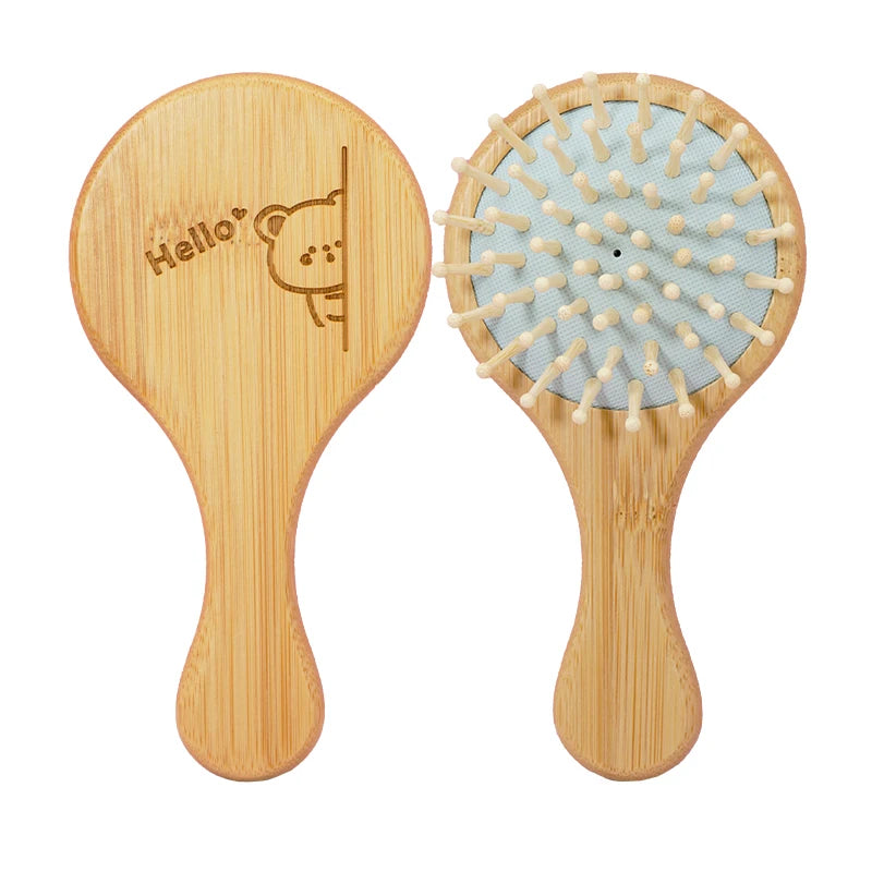 🪵 SabbaVie™ Natural Bamboo Hair Comb Collection — Anti-Static Massage & Detangling Brush Set