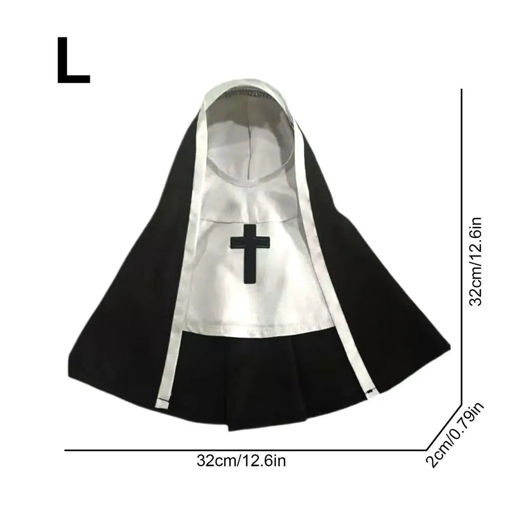 SabbaVie™ Pet Nun Costume – Funny Halloween Outfit for Cats & Dogs