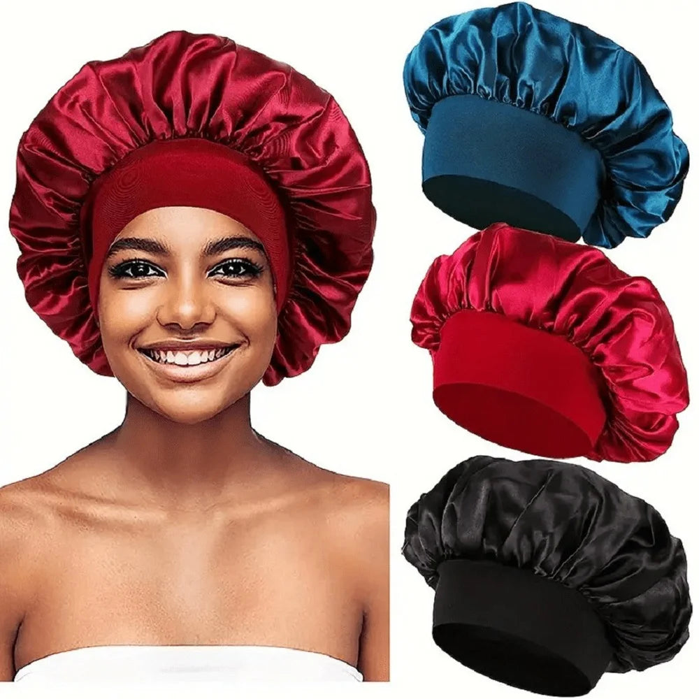 🎀 SabbaVie™ Satin Night Hair Cap — Protect Hair While You Sleep