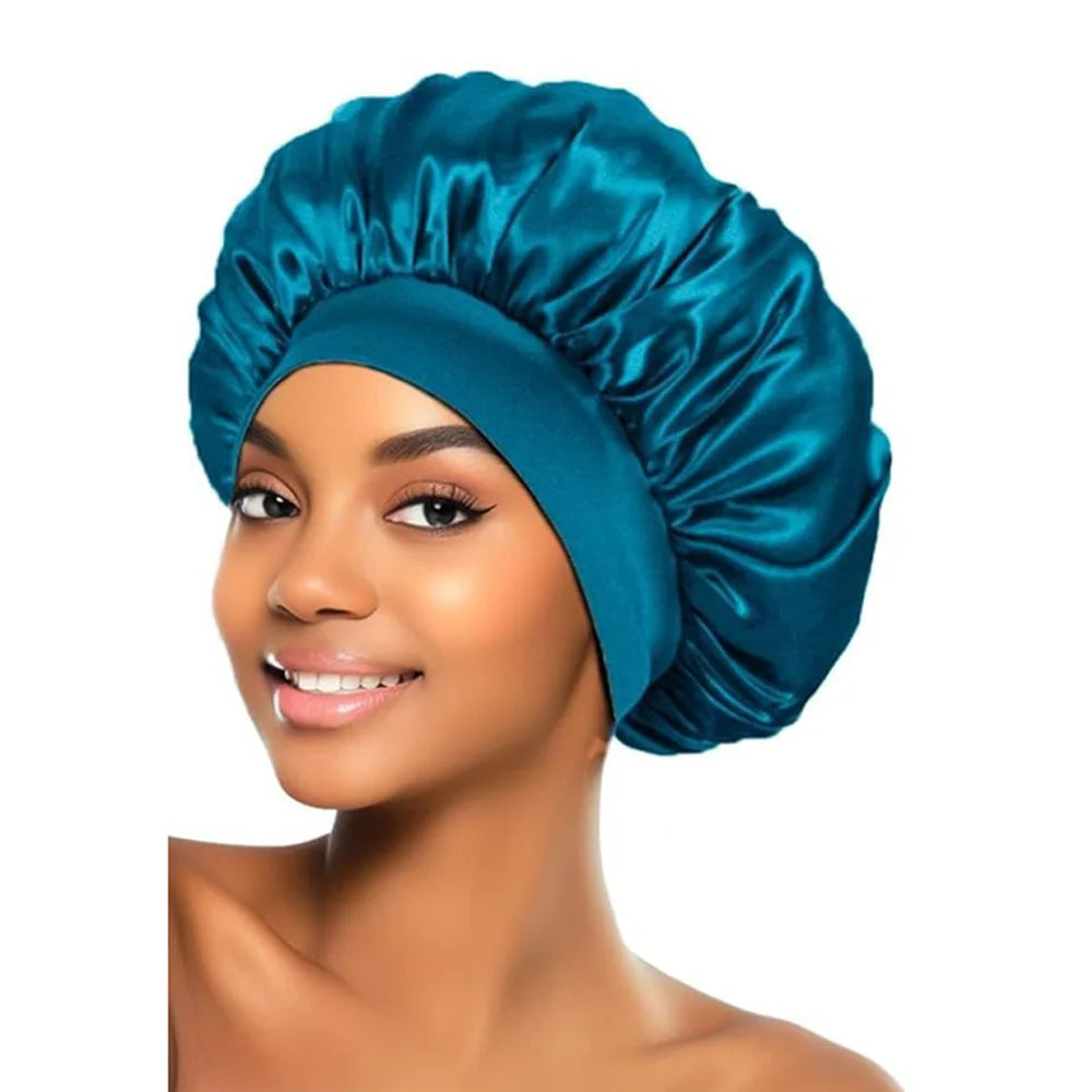 🎀 SabbaVie™ Satin Night Hair Cap — Protect Hair While You Sleep