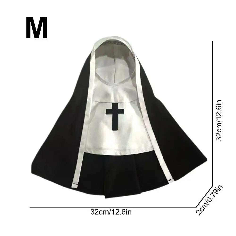 SabbaVie™ Pet Nun Costume – Funny Halloween Outfit for Cats & Dogs
