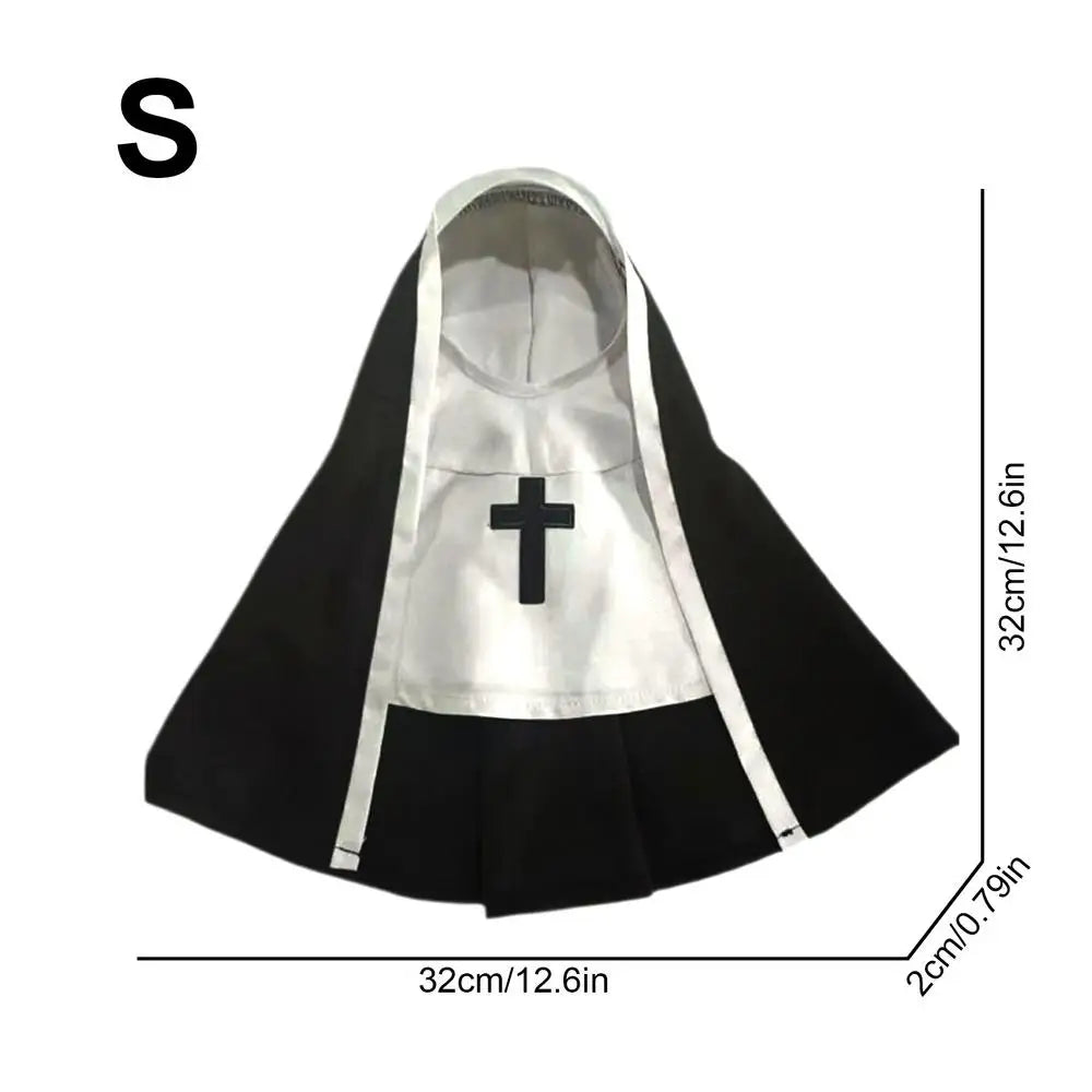SabbaVie™ Pet Nun Costume – Funny Halloween Outfit for Cats & Dogs