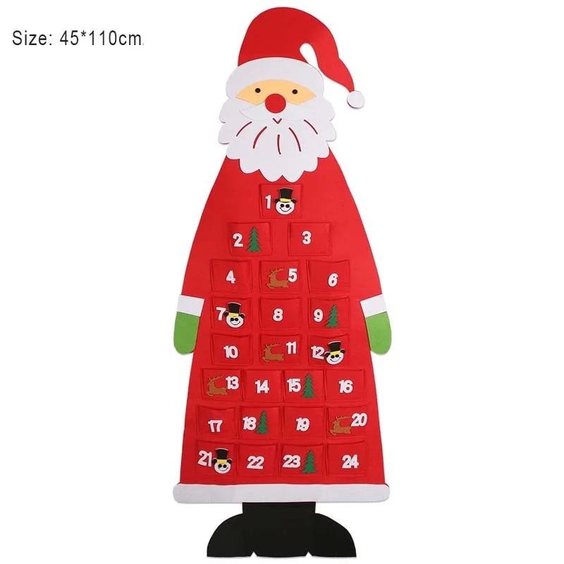 SabbaVie™ Thanksgiving & Christmas Felt Tree – DIY Wall Hanging with Cute Ornaments for Kids & Home Décor