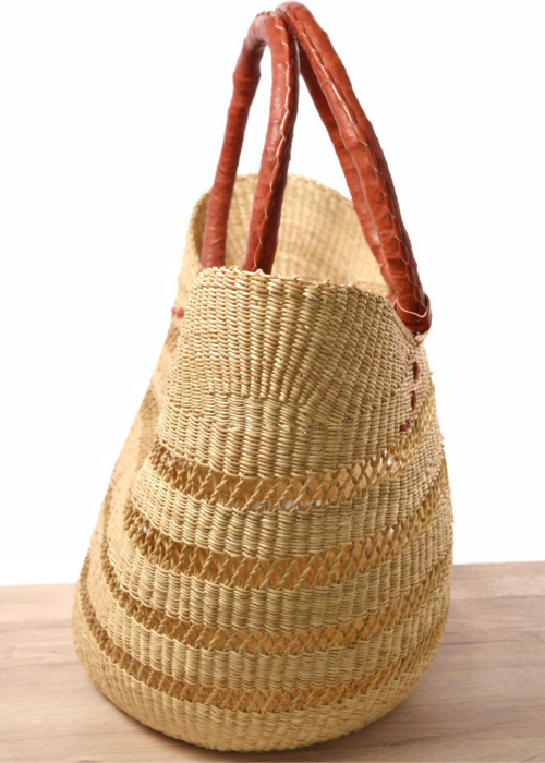 SabbaVie™ Tote Shopping Basket – Handwoven Natural Mesh