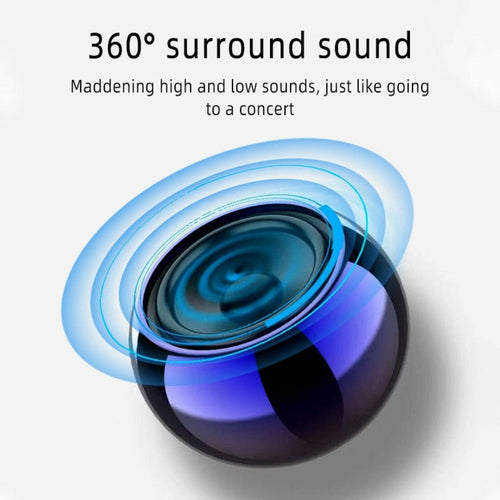 SabbaVie™ Dragon Mini Wireless Bluetooth Speaker – Powerful Portable 3D Surround Sound, Bluetooth 5.0, Metallic Design