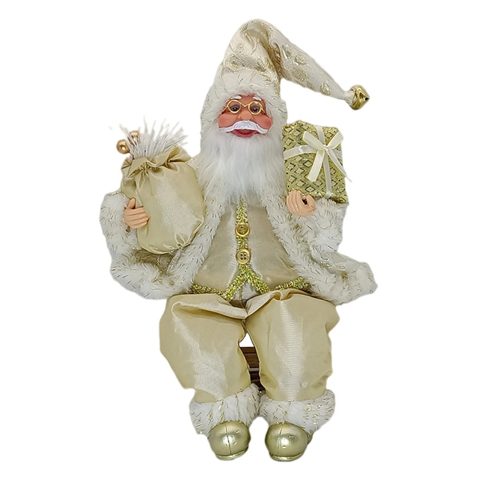 SabbaVie™ Luxury Christmas Standing Santa Figurines – Handcrafted Holiday Décor