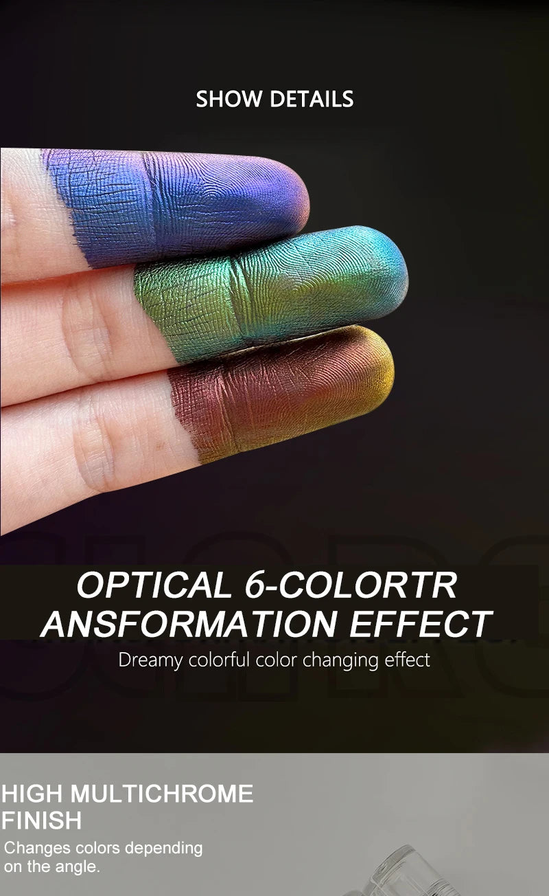 SabbaVie™ Chameleon Liquid Eyeshadow & Lip Glitter – Multi-Chrome Diamond Makeup for Eyes, Lips & Face