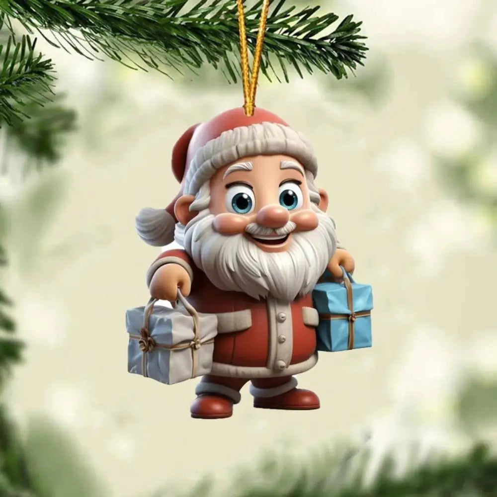 SabbaVie™ Christmas Cat Pendant Ornaments – Funny 2D Acrylic Hanging Décor