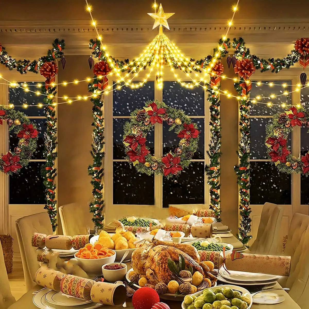 SabbaVie™ Outdoor LED Christmas Tree Lights – 2M / 3M – Multicolor & Warm White