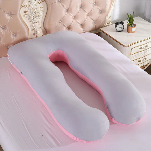 U-Shaped Pillow Cover Full Body Support U-Shaped Pillow Cotton | SabbaVie™
