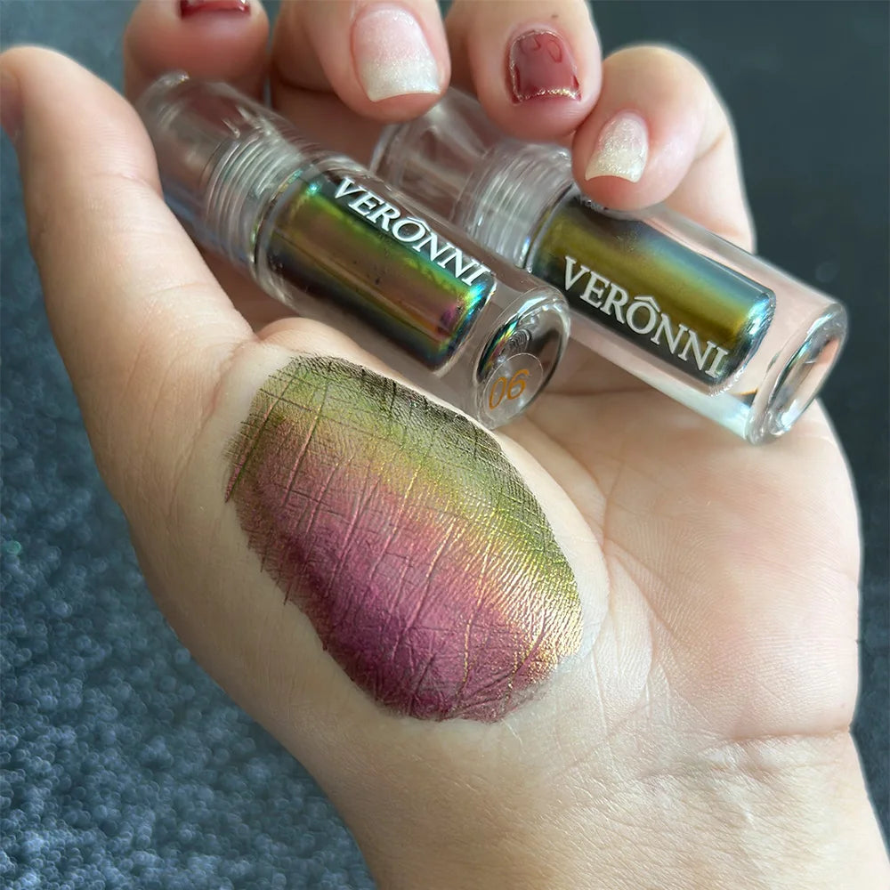 SabbaVie™ Chameleon Liquid Eyeshadow & Lip Glitter – Multi-Chrome Diamond Makeup for Eyes, Lips & Face