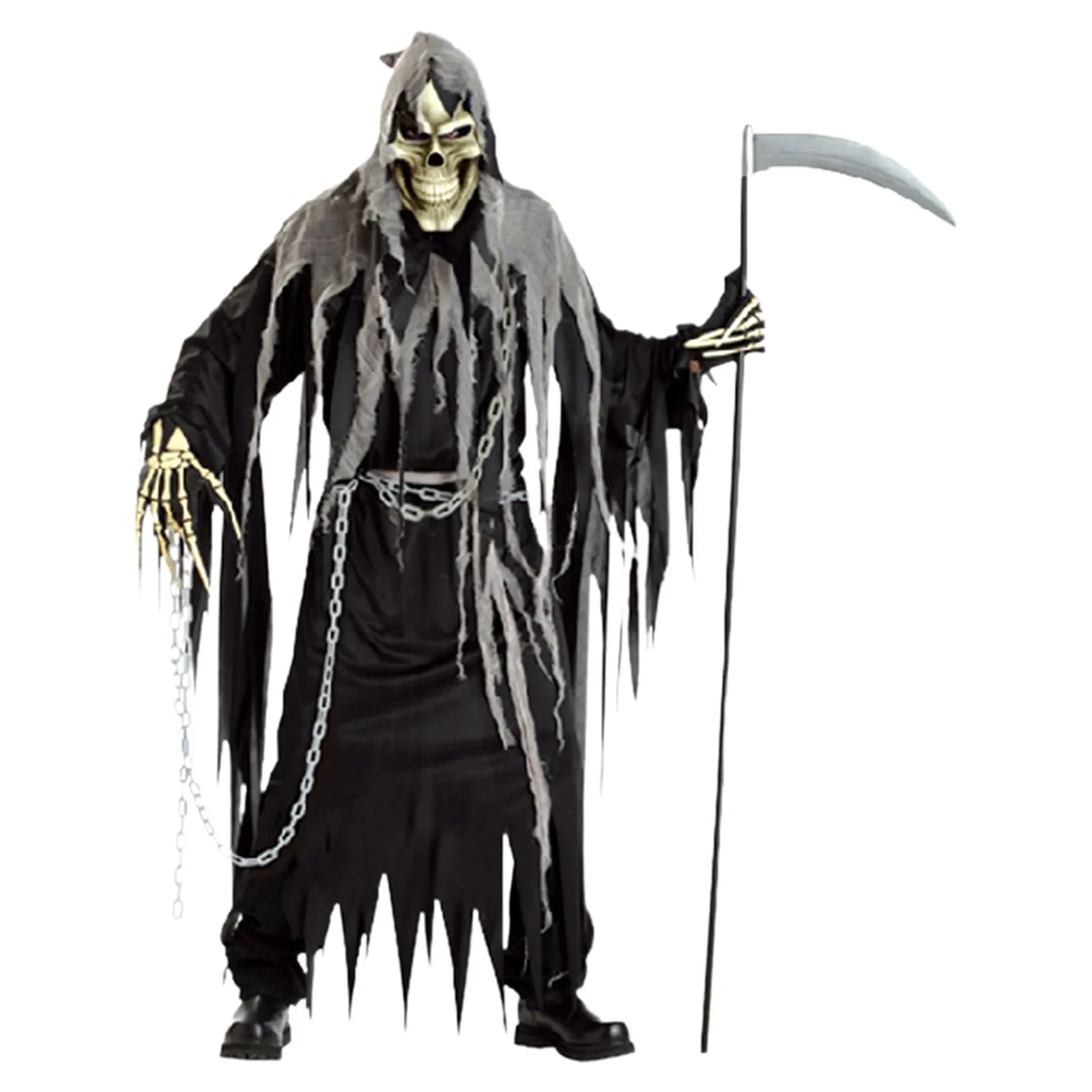 SabbaVie™ Skeleton Ghost Costume – Scary Halloween Robe
