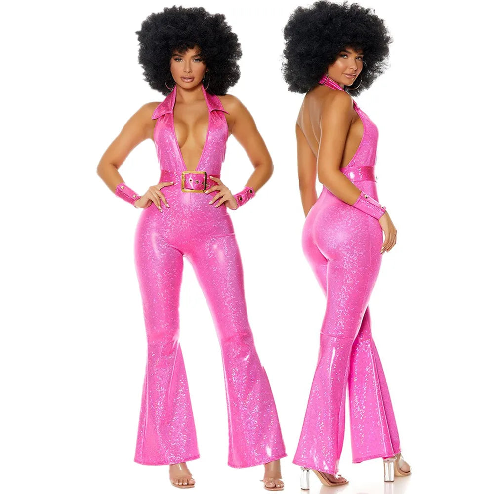 SabbaVie™ Vintage Disco Costume – Retro Halloween Outfit