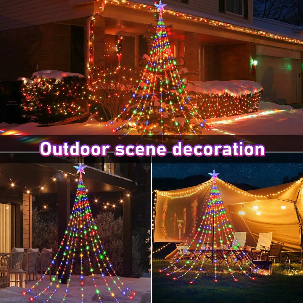 SabbaVie™ Outdoor LED Christmas Tree Lights – 2M / 3M – Multicolor & Warm White