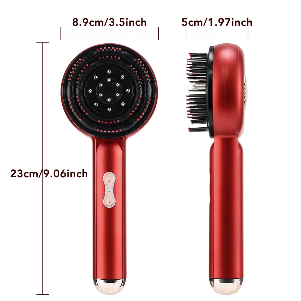 💆‍♀️ 3️⃣ SabbaVie™ Electric Hair & Scalp Massage Comb — Vibrating Infrared Comb