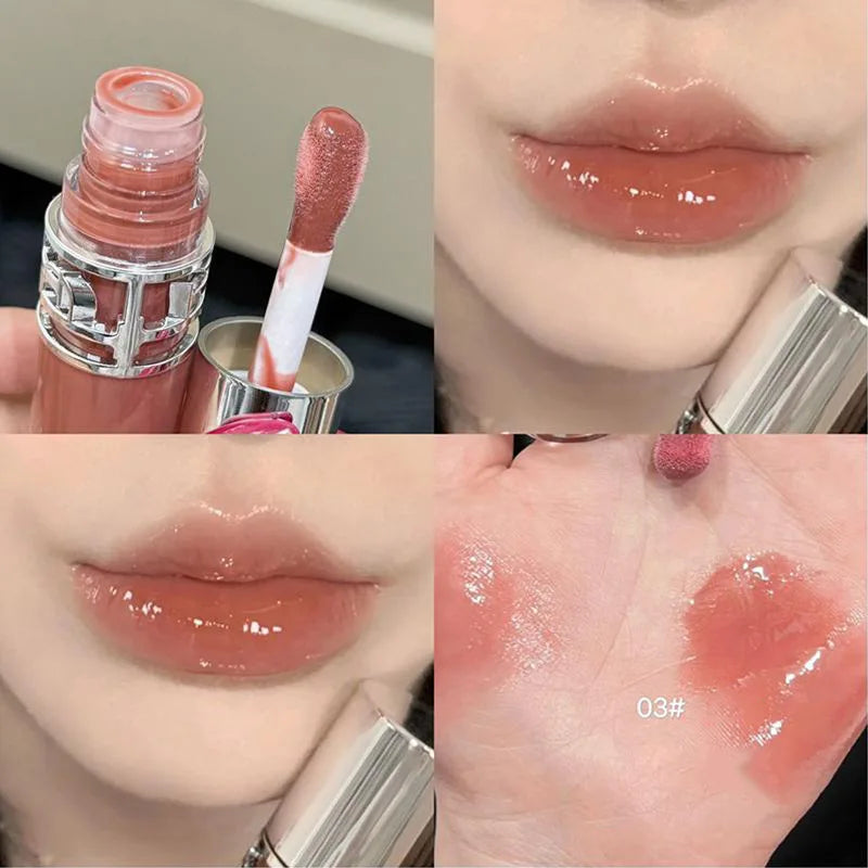 Luxury Glittering Mirror Lip Glaze – Shimmer Hydrating Lip Gloss (6 Colors) | Sold by SabbaVie™