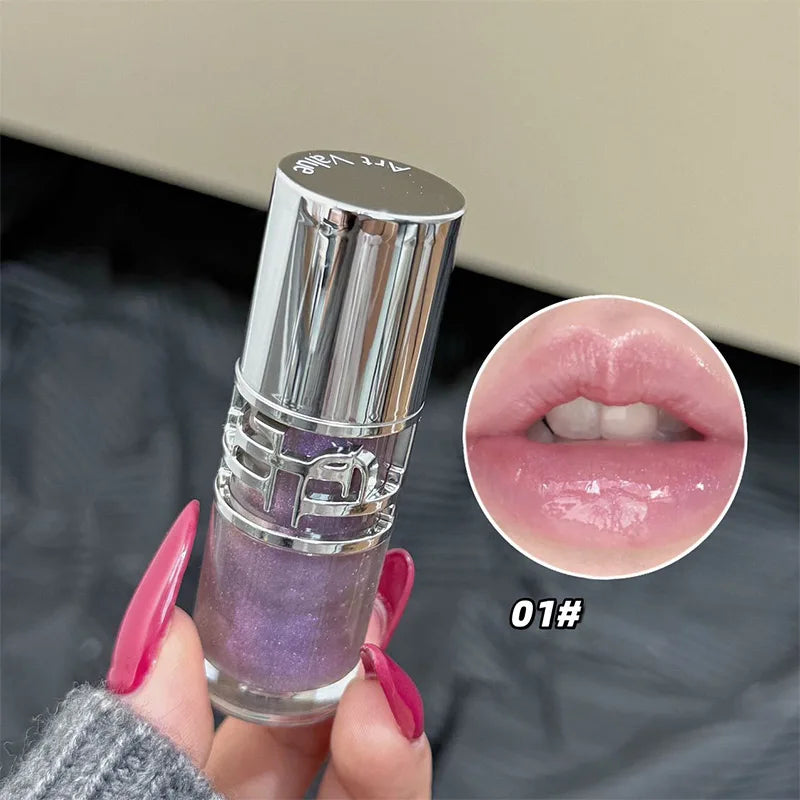 Luxury Glittering Mirror Lip Glaze – Shimmer Hydrating Lip Gloss (6 Colors) | Sold by SabbaVie™