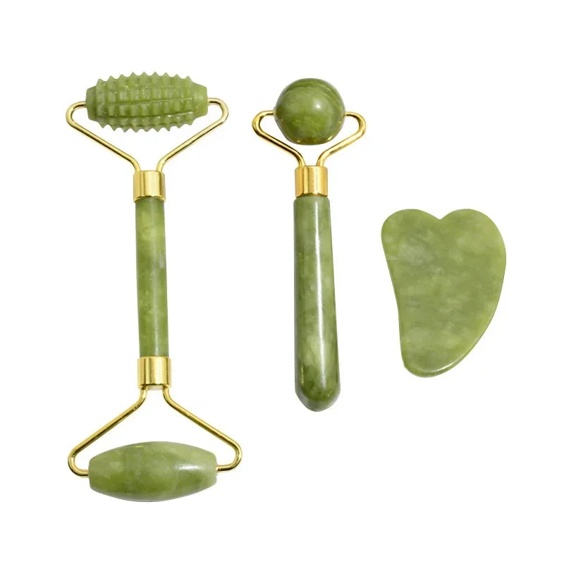 SabbsVie™ Premium Jade Roller & Gua Sha Massage Set – [Color/Style Name]