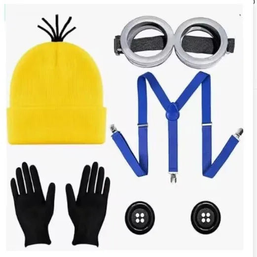 🟡 SabbaVie™ Funny Minions Costume – Family & Group Halloween Outfit