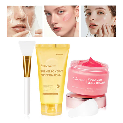 Collagen Jelly Cream – Hydrolyzed Collagen Overnight Facial Mask (Sold by SabbaVie™)