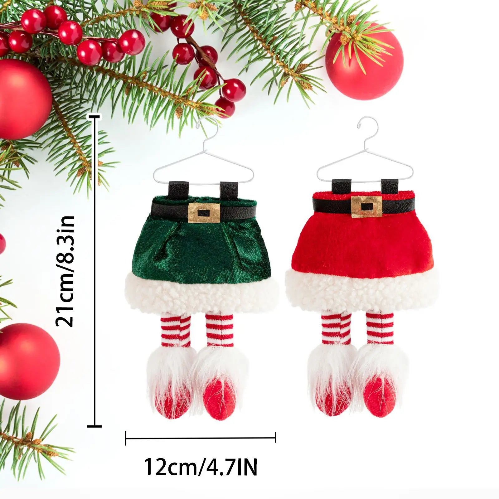 SabbaVie™ Christmas Tree Hanging Cloth Ornaments – DIY Festive Pendant Decorations for Home & Holiday Parties