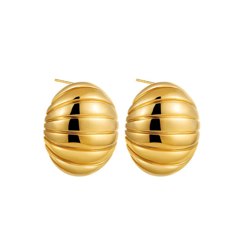 SabbaVie™ Gold Twist Knot Hoop Earrings – Multilayer Stainless Steel Design