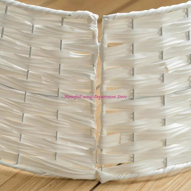 SabbaVie™ Retro Christmas Tree Skirt Basket – Woven Round Xmas Tree Collar for Home & Party Decor