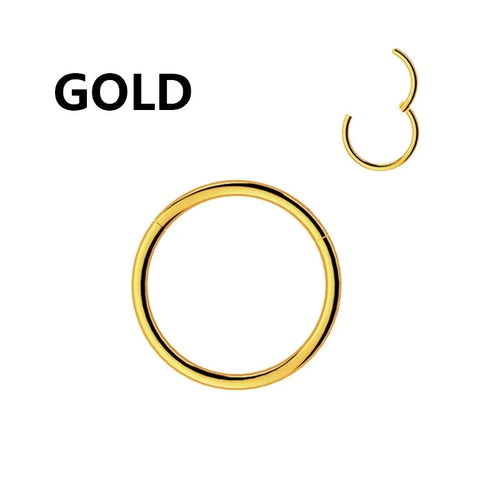 SabbaVie™ Stainless Steel Nose Hoop & Septum Piercing Ring – Minimalist Chic Jewelry