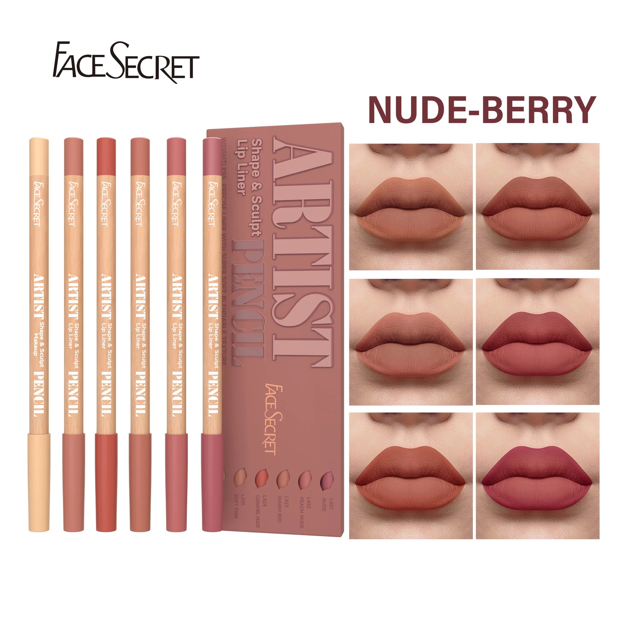 SabbaVie™ 6PCS Long-Lasting Velvet Matte Lip Liner Set