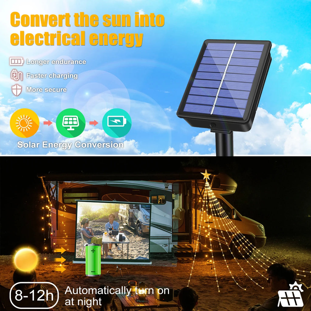 SabbaVie™ Outdoor LED Christmas Tree Lights – 2M / 3M – Multicolor & Warm White