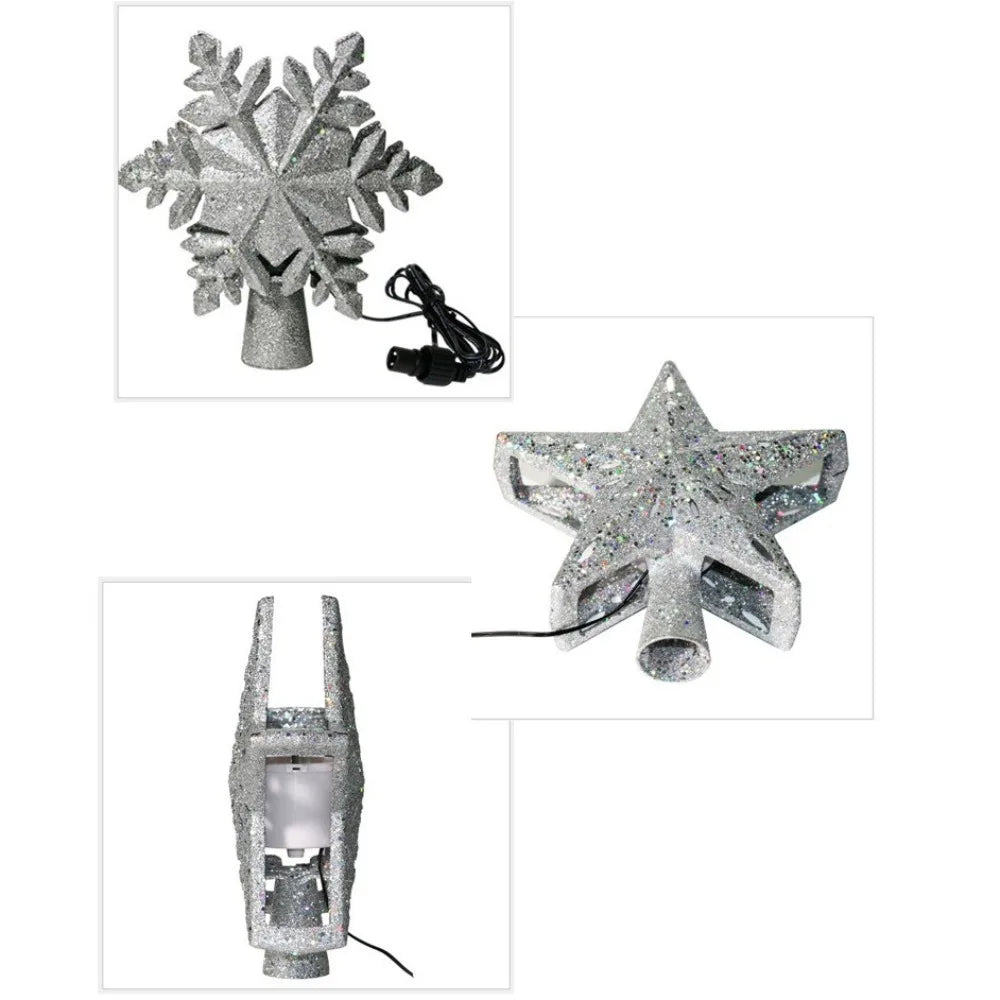 SabbaVie™ LED Snowflake & Star Curtain Lights – Basic & 6 Modes