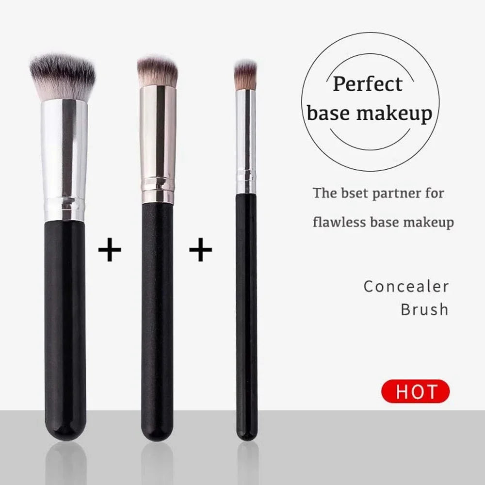 1/3Pcs Makeup Brushes Professional Foundation Concealer | SabbaVie™ Glow