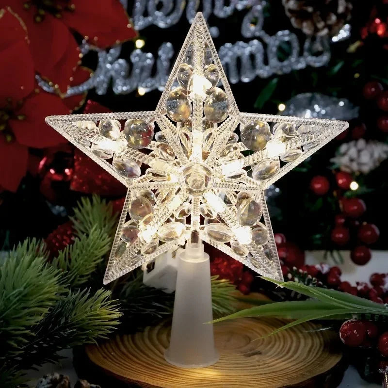 SabbaVie™ LED Mini Christmas Star Light – 15cm Holiday Table Decor