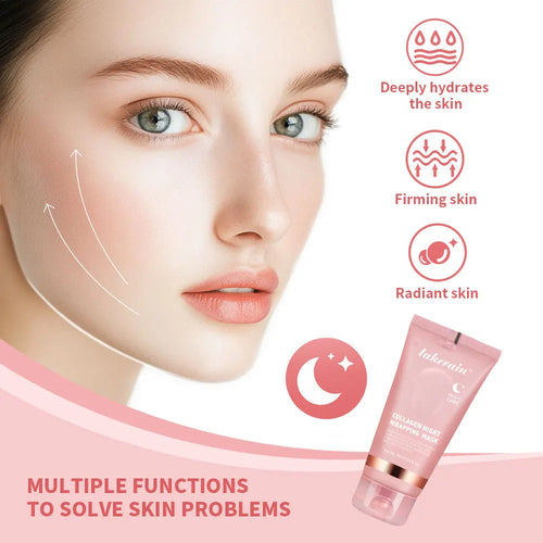 Collagen Jelly Cream – Hydrolyzed Collagen Overnight Facial Mask (Sold by SabbaVie™)