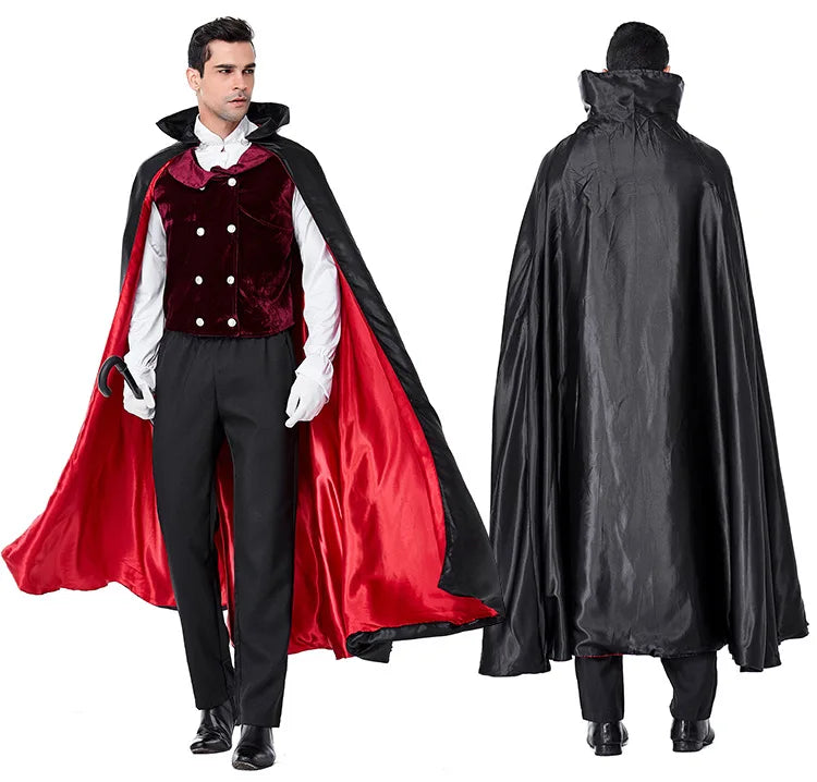 SabbaVie™ Vampire Halloween Costume – Classic Gothic Cape Set