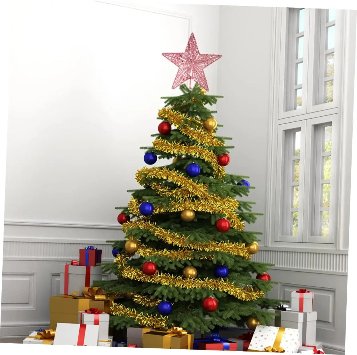 SabbaVie™ Sparkling Pink LED Star Ornament