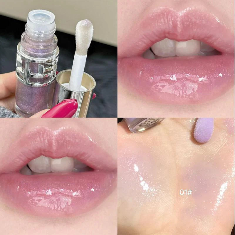 Luxury Glittering Mirror Lip Glaze – Shimmer Hydrating Lip Gloss (6 Colors) | Sold by SabbaVie™