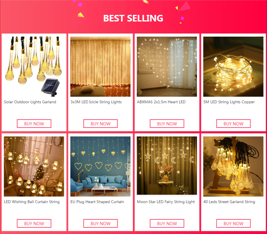 SabbaVie™ LED Icicle Fairy String Lights – Warm & Colorful Christmas Window Decoration