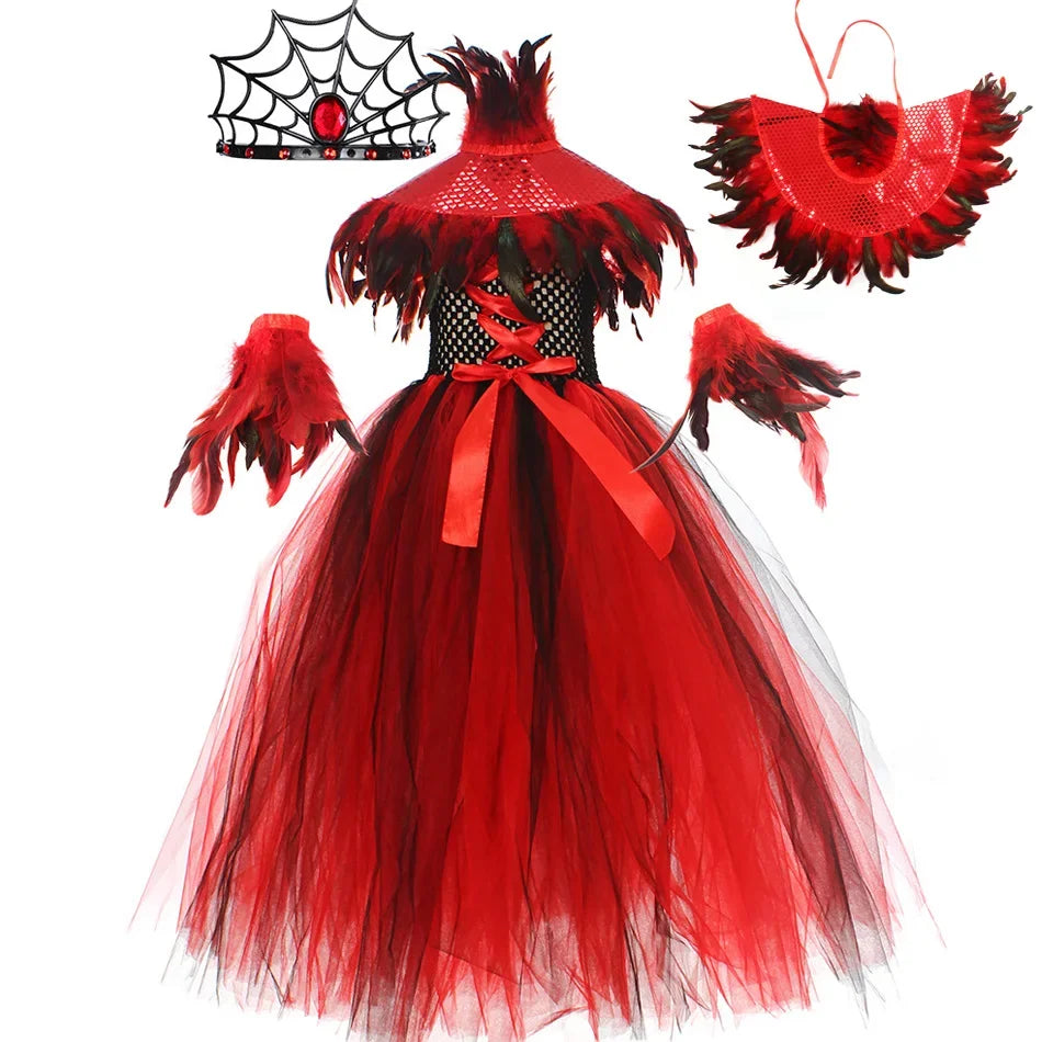 SabbaVie™ Vampire Queen Dress – Gothic Halloween Outfit