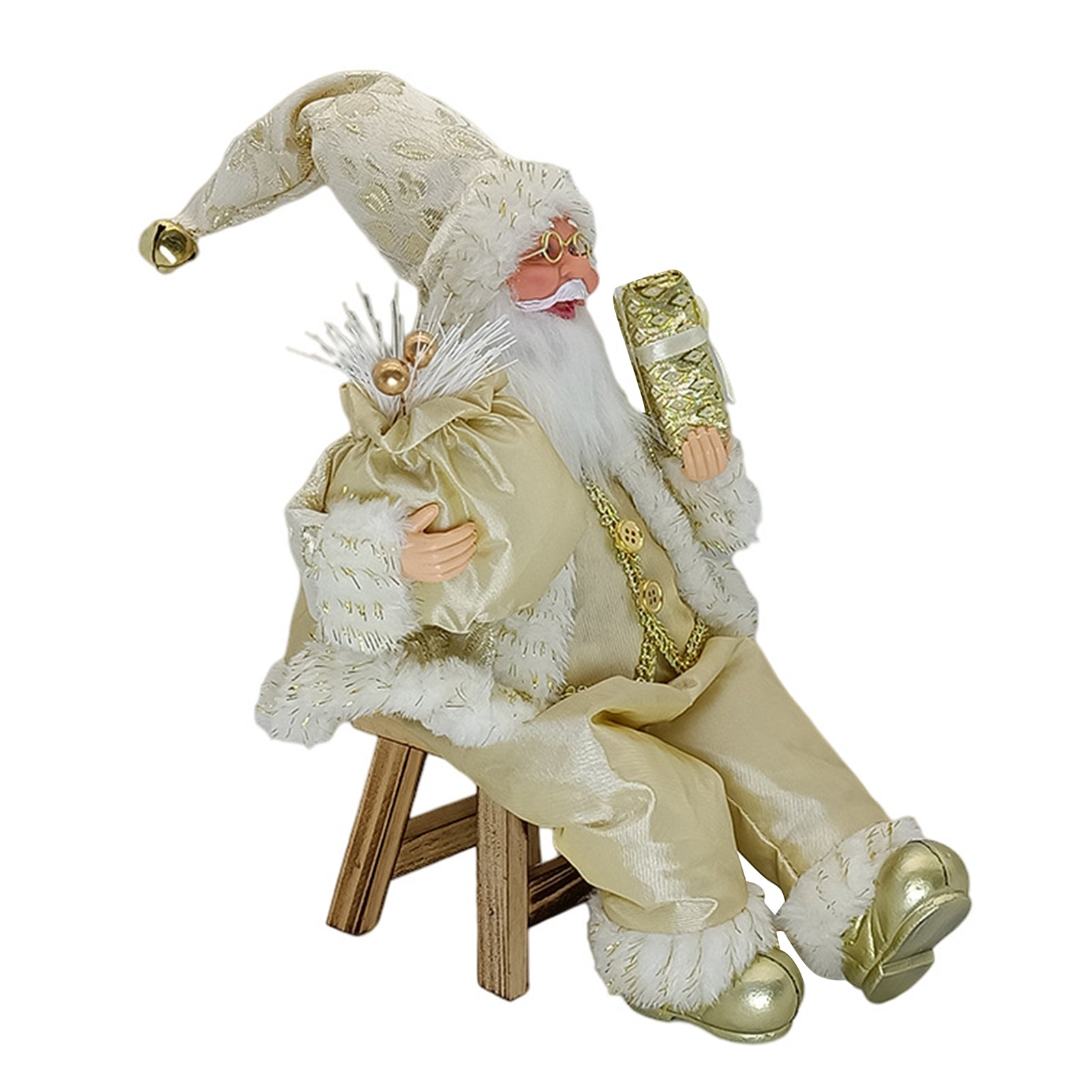 SabbaVie™ Luxury Christmas Standing Santa Figurines – Handcrafted Holiday Décor