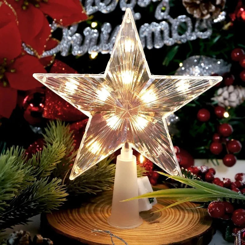 SabbaVie™ LED Mini Christmas Star Light – 15cm Holiday Table Decor