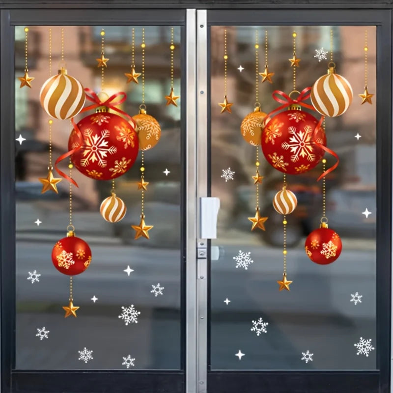 SabbaVie™ Christmas Window Stickers – 2 Sheets