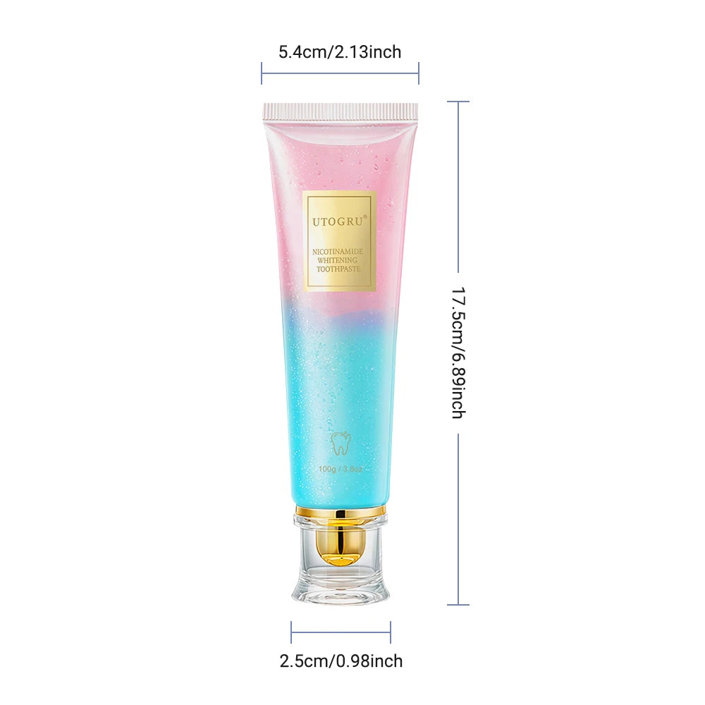 Niacinamide Whitening Toothpaste – Fresh Breath & Teeth Stain Remover (Sold by SabbaVie™)
